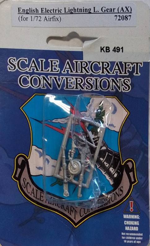 SCALE AIRCRAFT MODELLING 72087 KB 491 ENGLISH ELECTRIC LIGHTNING L GEAR AX Conversion Sets