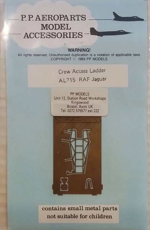 P.P.AEROPARTS CREW ACCESS LADDER AL715 RAF JAGUAR Conversion Sets