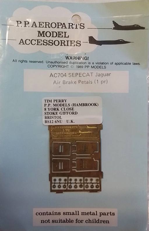 P.P.AEROPARTS AC704 SEPECAT JAGUAR AIR BRAKE PETALS 1 PR Conversion Sets