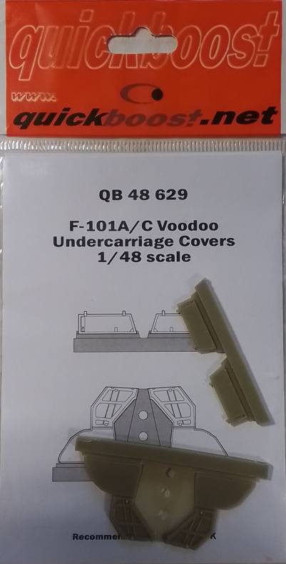 QUICKBOOST.NET QB 48 629 F-101A/C VOODOO UNDERCARRIAGE COVERS Conversion Sets