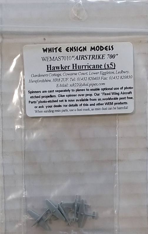 WHITE ENSIGN WEMAS7010 AIRSTRIKE 700 HAWKER HURRICANE X 5 Conversion Sets