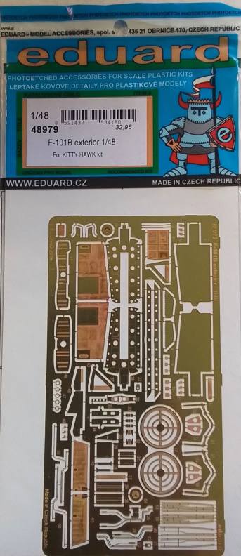 EDUARD 48979 F-101B EXTERIOR FOR KITTY HAWK KIT Conversion Sets