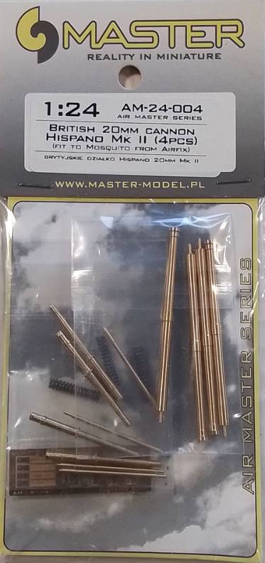 MASTERMODEL AM-24-004 BRITISH 20MM CANNON HISPAND MK II 4PCS Conversion Sets
