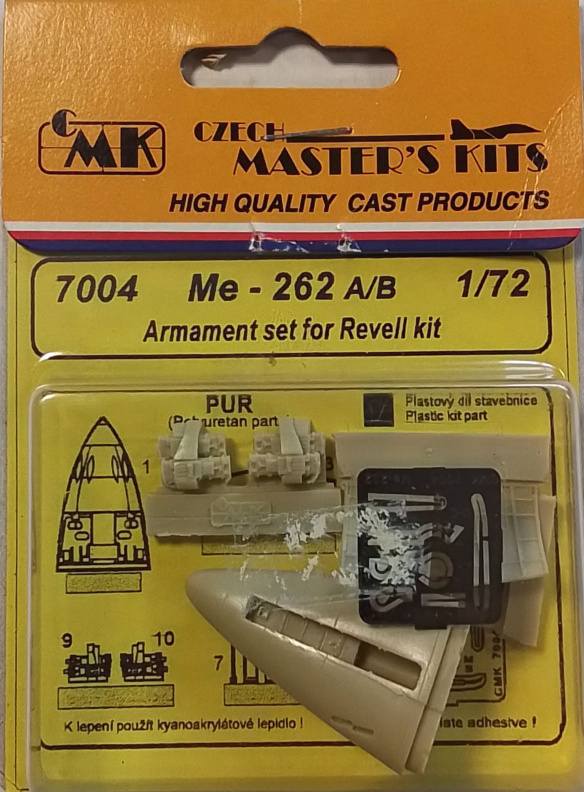 CMK 7004 ME-262 A/B ARMAMENT SET FOR REVELL KIT Conversion Sets