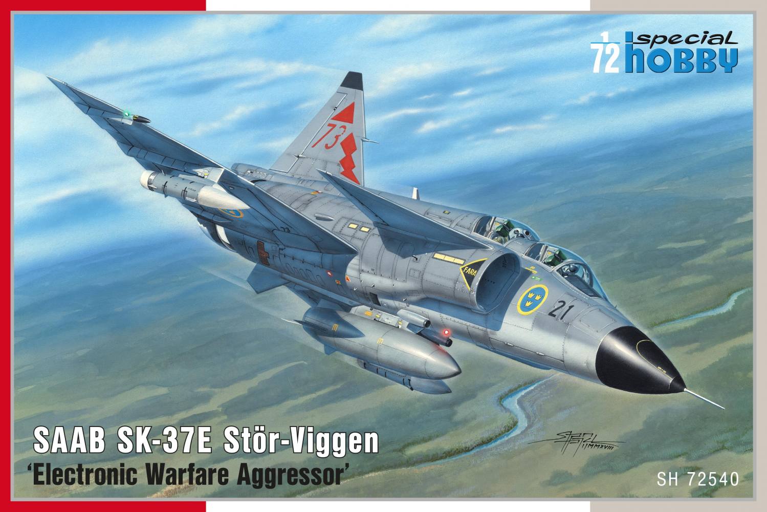SPECIAL HOBBY SH72540 SAAB SK-37E STOR-VIGGEN ELECTRONIC WARFARE AGGRESSOR Aircraft Model Kits