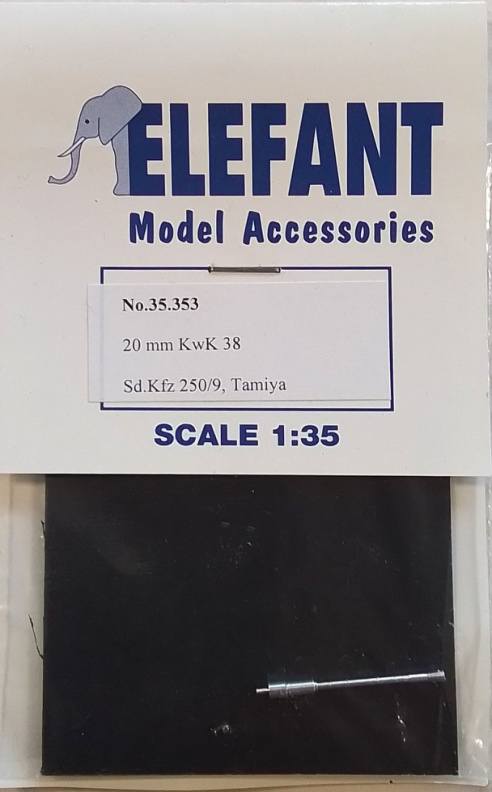 ELEFANT NO.35.353 20MM KWK 38 SD KFZ 250/9 TAMIYA Conversion Sets