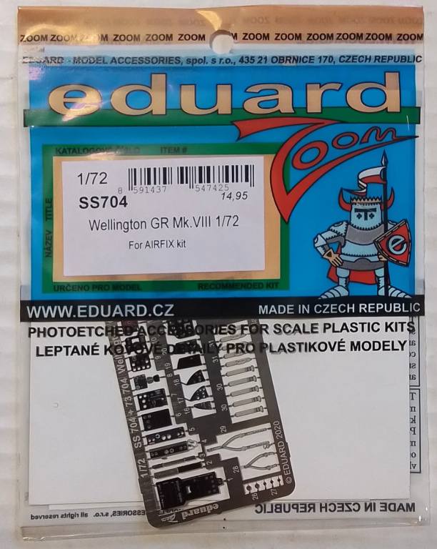 EDUARD SS704 WELLINGTON GR MK.VIII FOR AIRFIX KIT Conversion Sets