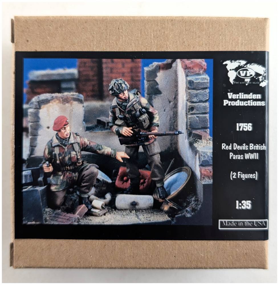 VERLINDEN PRODUCTIONS 1756 RED DEVILS BRITISH PARAS WWII 2 FIGURES Model Figures