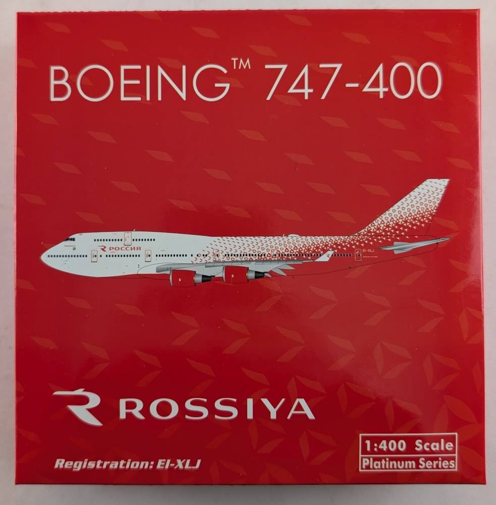 AIRLINER COLLECTIBLE BOEING 747-400 ROSSIYA REGISTRATION EI-XLJ Airliners Model Kits