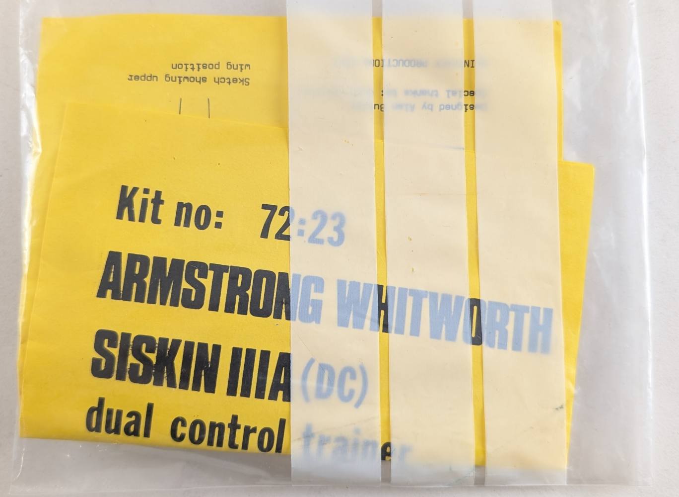 MAINTRACK 72 23 ARMSTRONG WHITWORTH SISKIN IIIA DC Vacforms