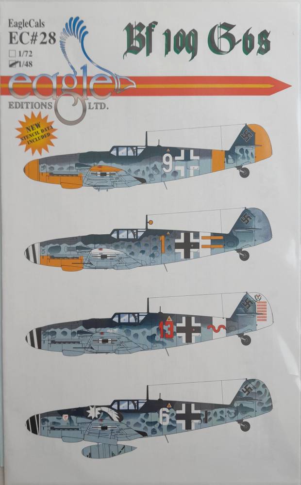 DISCOUNT DECALS 5418 EC 28 BF 109 G-6S Eagle Editions Ltd. Discount Decals