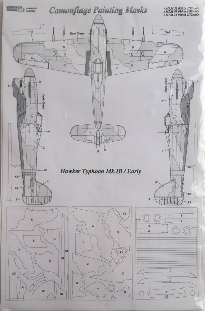 DISCOUNT DECALS 5510 AMLM 49 014 HAWKER TYPHOON MK.IB / EARLY AML Discount Decals