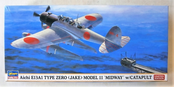 Maquette Hasegawa 1/72 Aichi E13A1 Type Zero (Jake) – NB 1990 – Neuf Sous Blister
