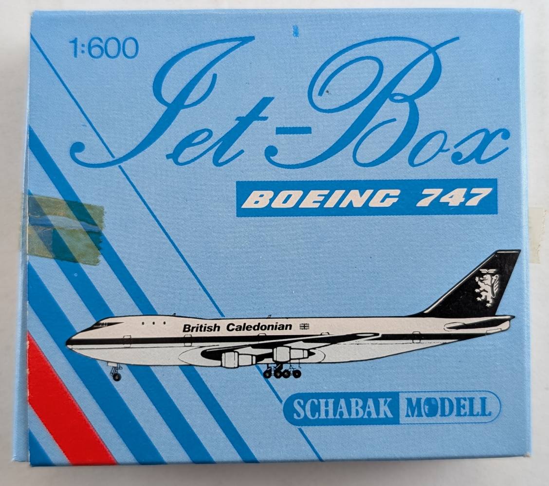 SCHABAK JET-BOX BOEING 747 BRITISH CALEDONIAN Airliners Model Kits