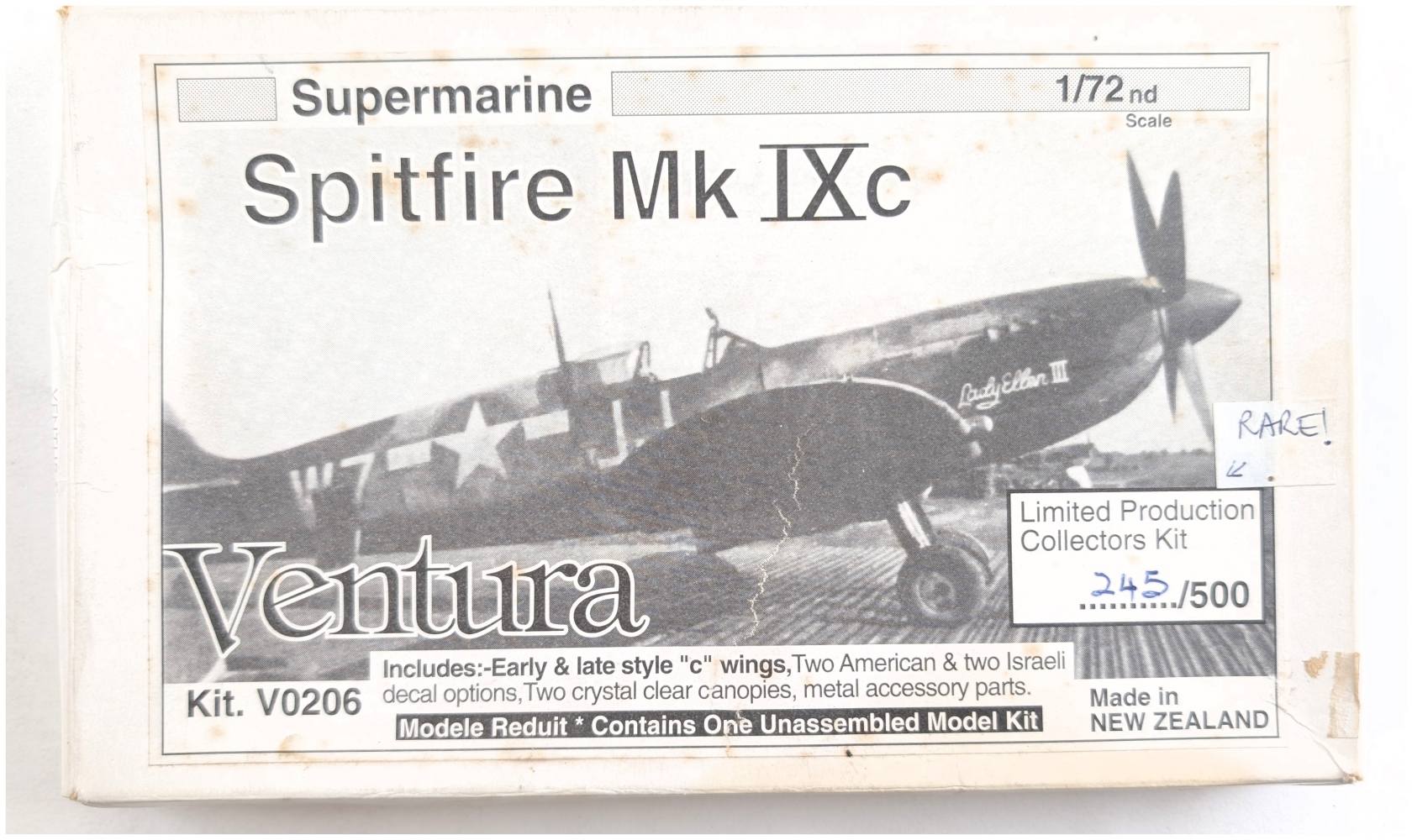 VENTURA 0206 SUPERMARINE SPITFIRE MK IXC Aircraft Model Kits
