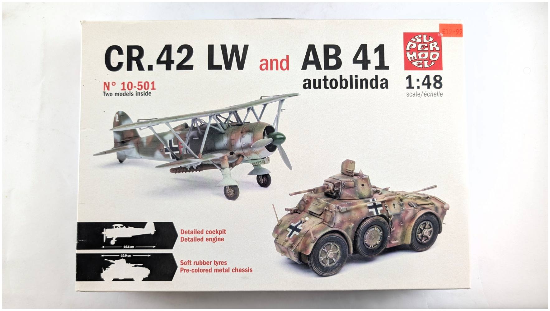 SUPERMODEL 10-501 CR.42 LW AND AB 41 AUTOBINDA NO 10-501 Aircraft Model Kits