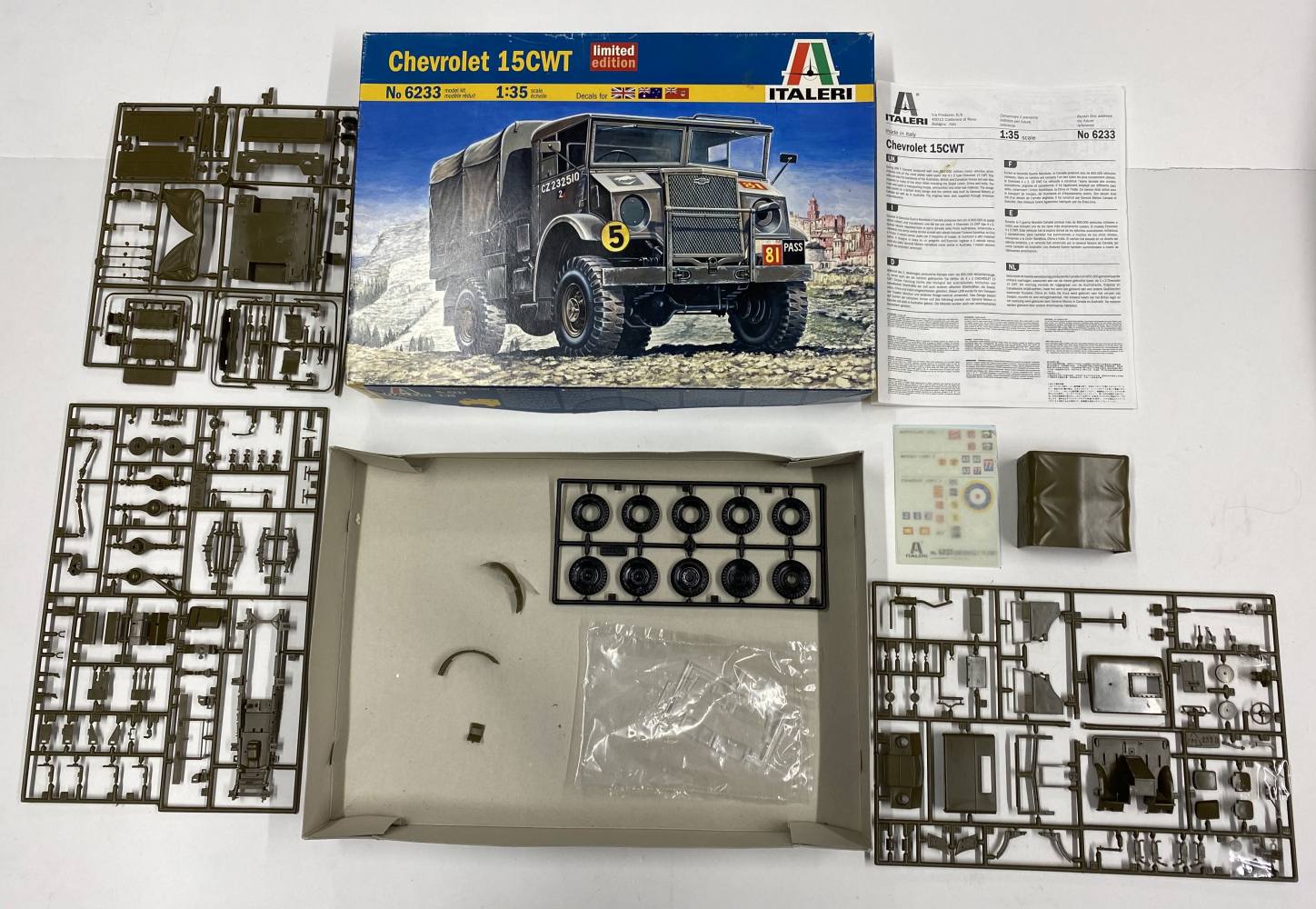 KINGKIT MODEL SCRAPYARD ITALERI 6233 CHEVROLET 15CWT PART 103 BROKEN Salvage Yard