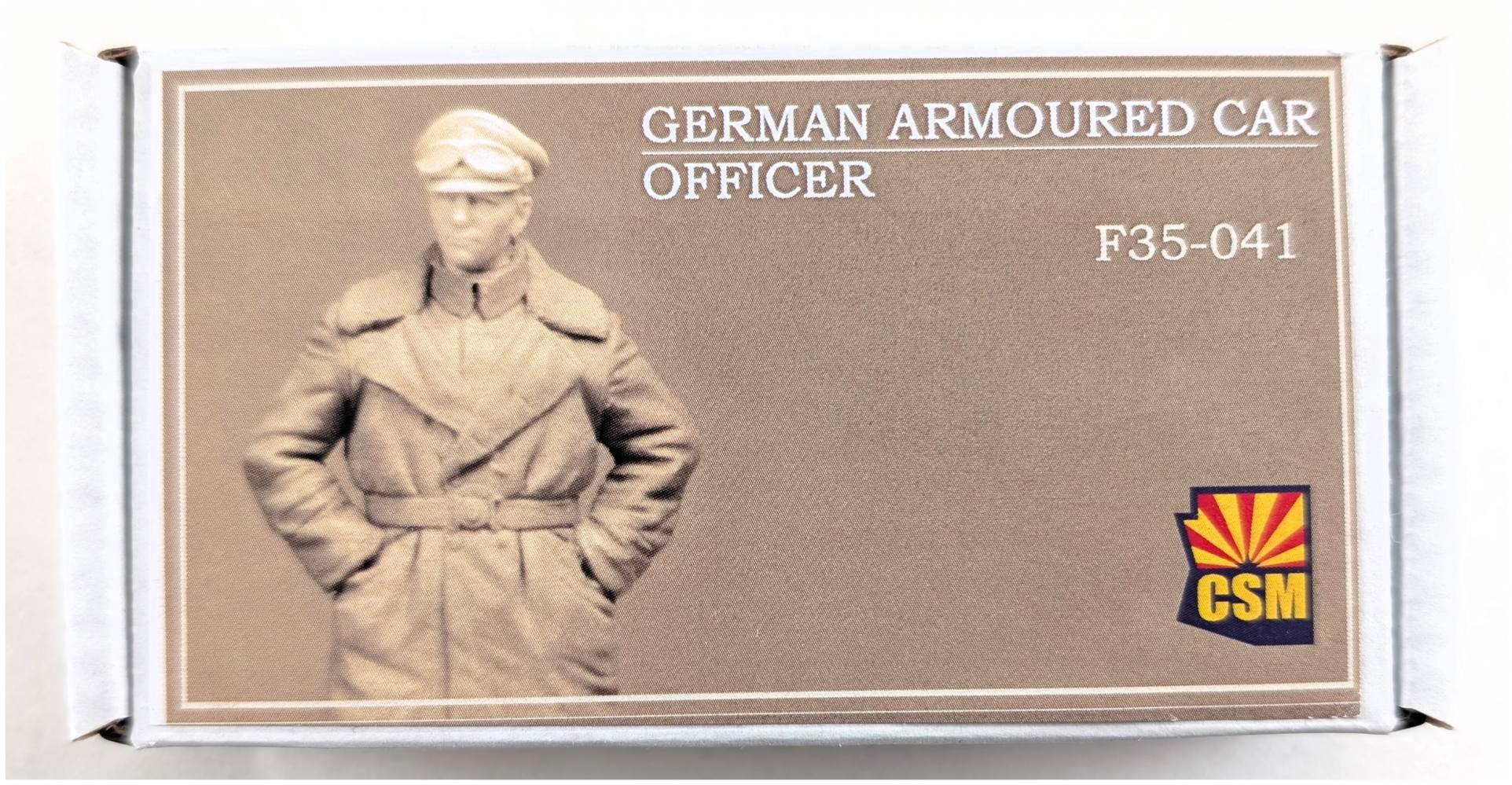 COPPER STATE MODELS F35-041 GERMAN ARMOURED CAR OFFICER Model Figures