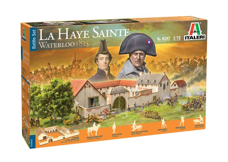 ITALERI 6197 WATERLOO 1815 LA HAYE SANTE BATTLE SET Military Model Kits