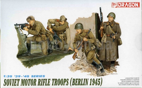 DRAGON Military Model Kits 6019 SOVIET MOTOR RIFLE TROOPS BERLIN 1945
