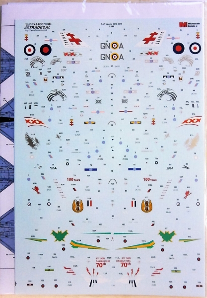 XTRADECAL 1/144 44007 RAF UPDATE 2013-2015 Model Kit Decals