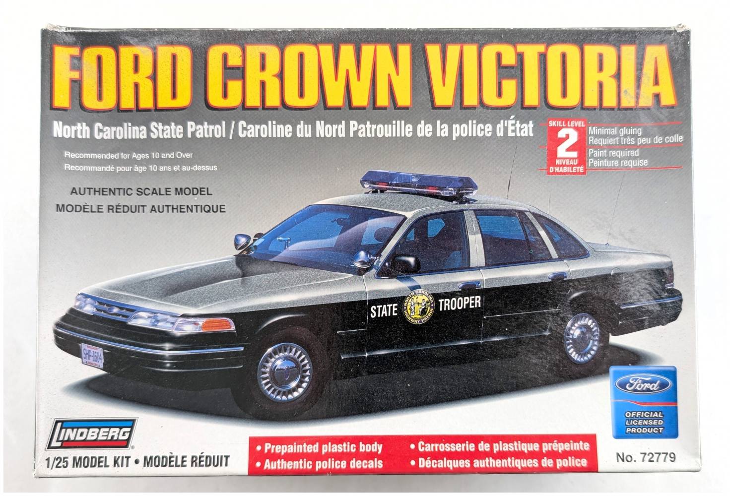 LINDBERG 72779 FORD CROWN VICTORIA NORTH CAROLINA STATE PATROL Cars, Motorbikes & Trucks Model kits