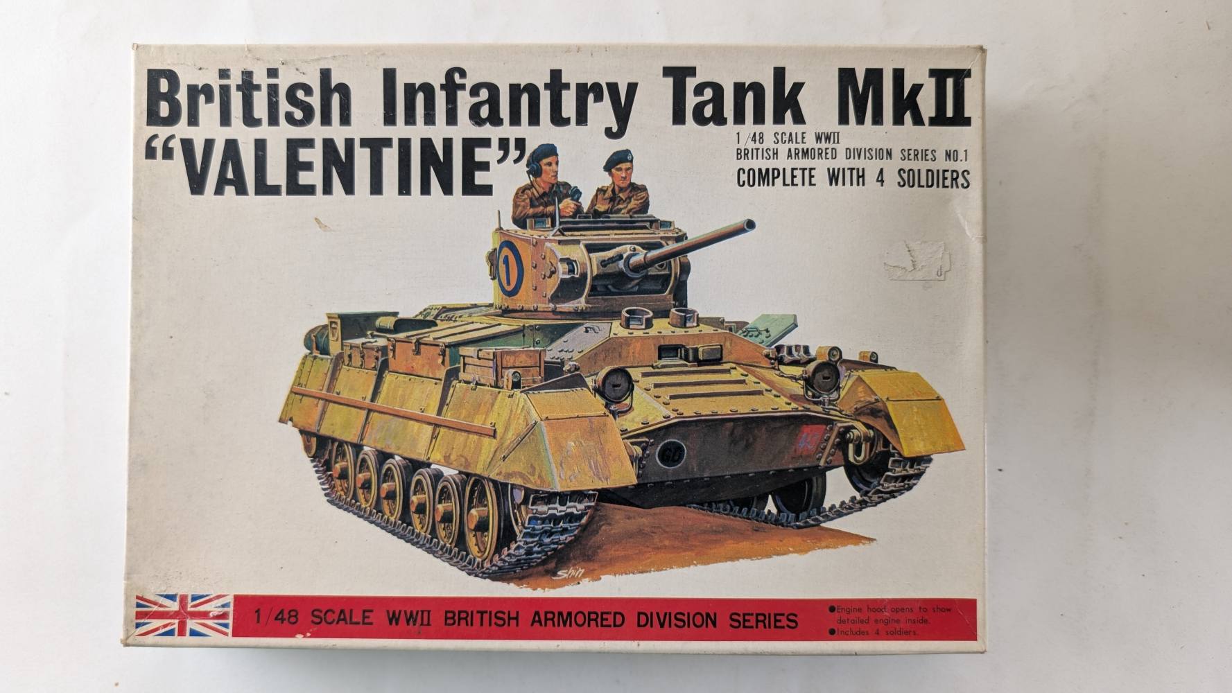 BANDAI 8364 BRITISH INFANTRY TANK MKII VALENTINE Military Model Kits