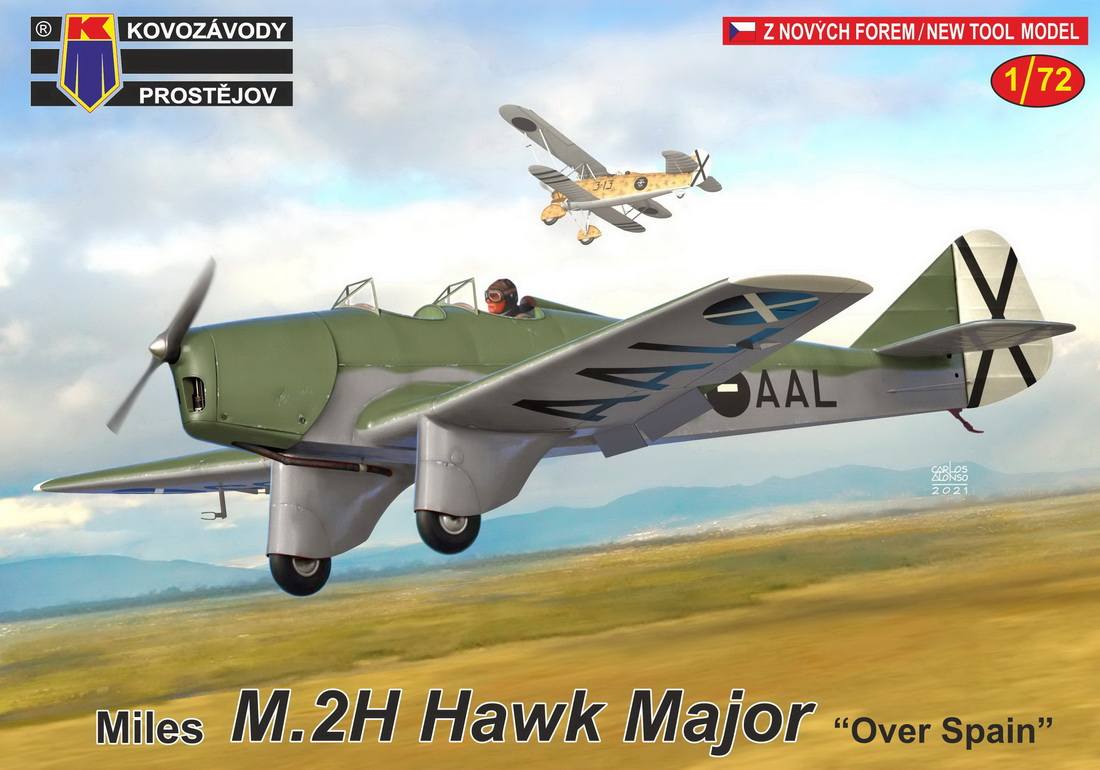 KOVOZAVODY 0282 MILES HAWK MAJOR OVER SPAIN Aircraft Model Kits