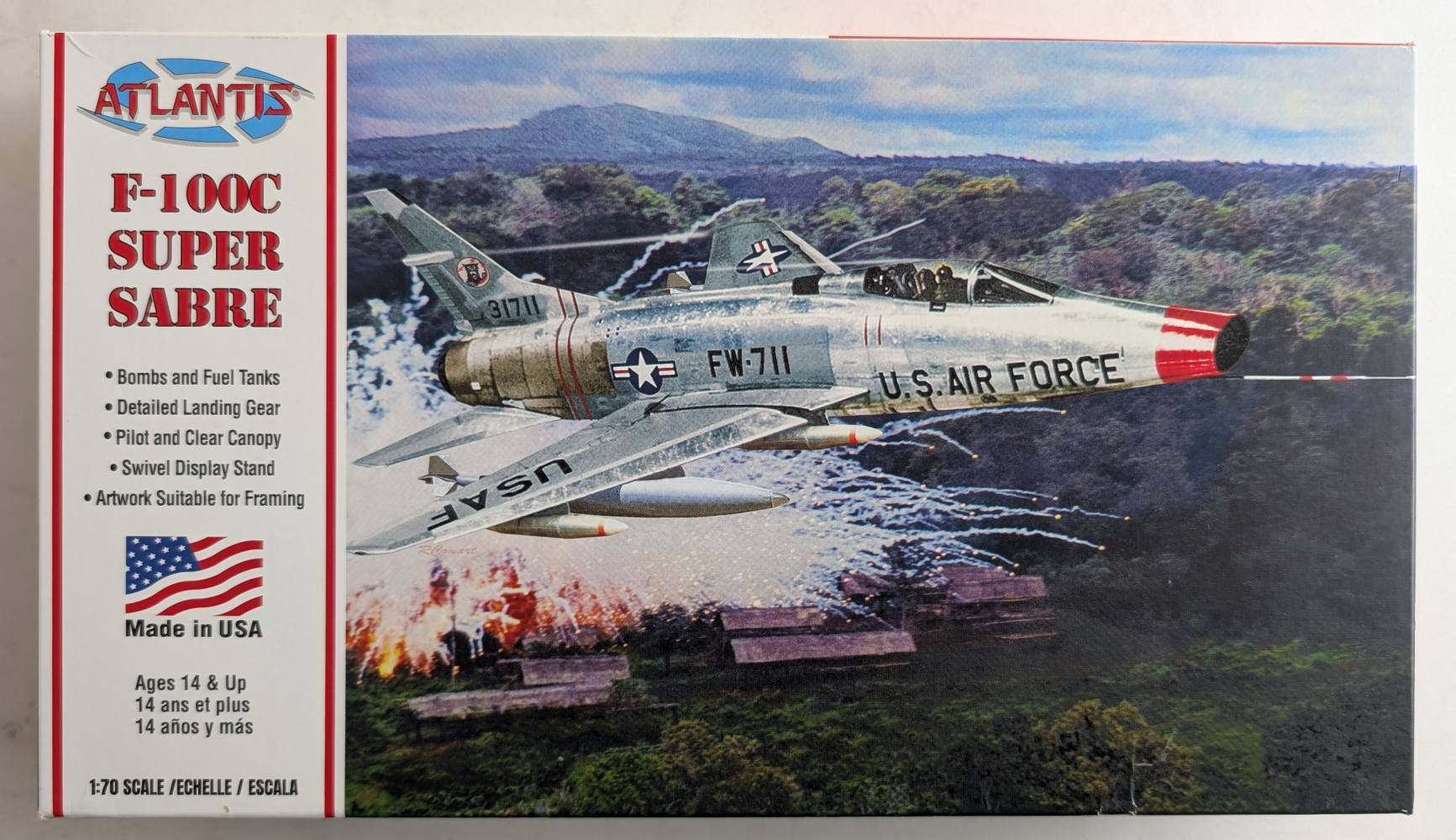 ATLANTIS H236 F-100C SUPER SABRE Aircraft Model Kits