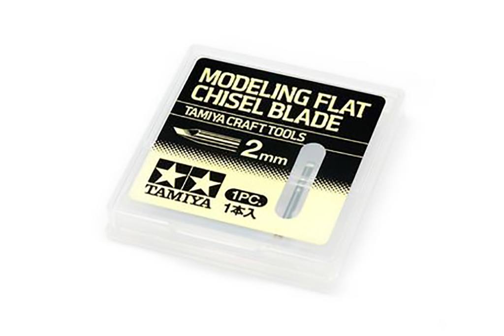 TAMIYA 74143 MODELLING FLAT CHISEL BLADE 2MM Paint & Accessories
