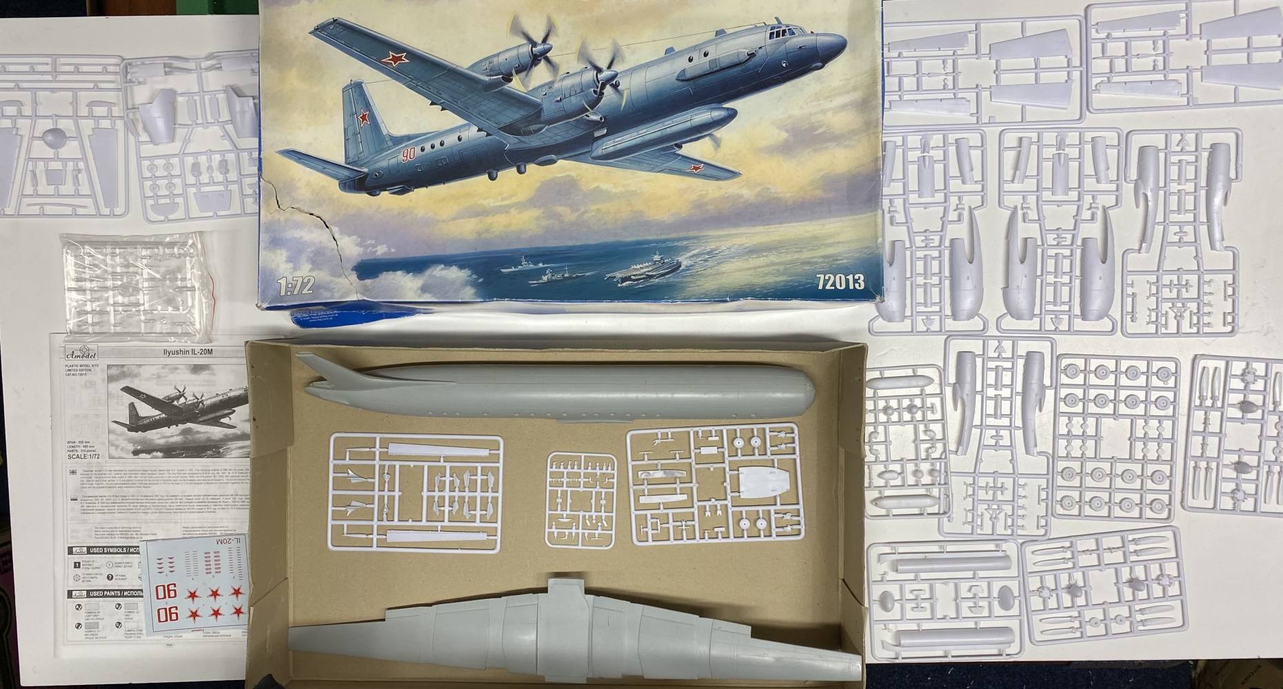 KINGKIT MODEL SCRAPYARD AMODEL 72013 IL-20/IL-24 STARTED Salvage Yard