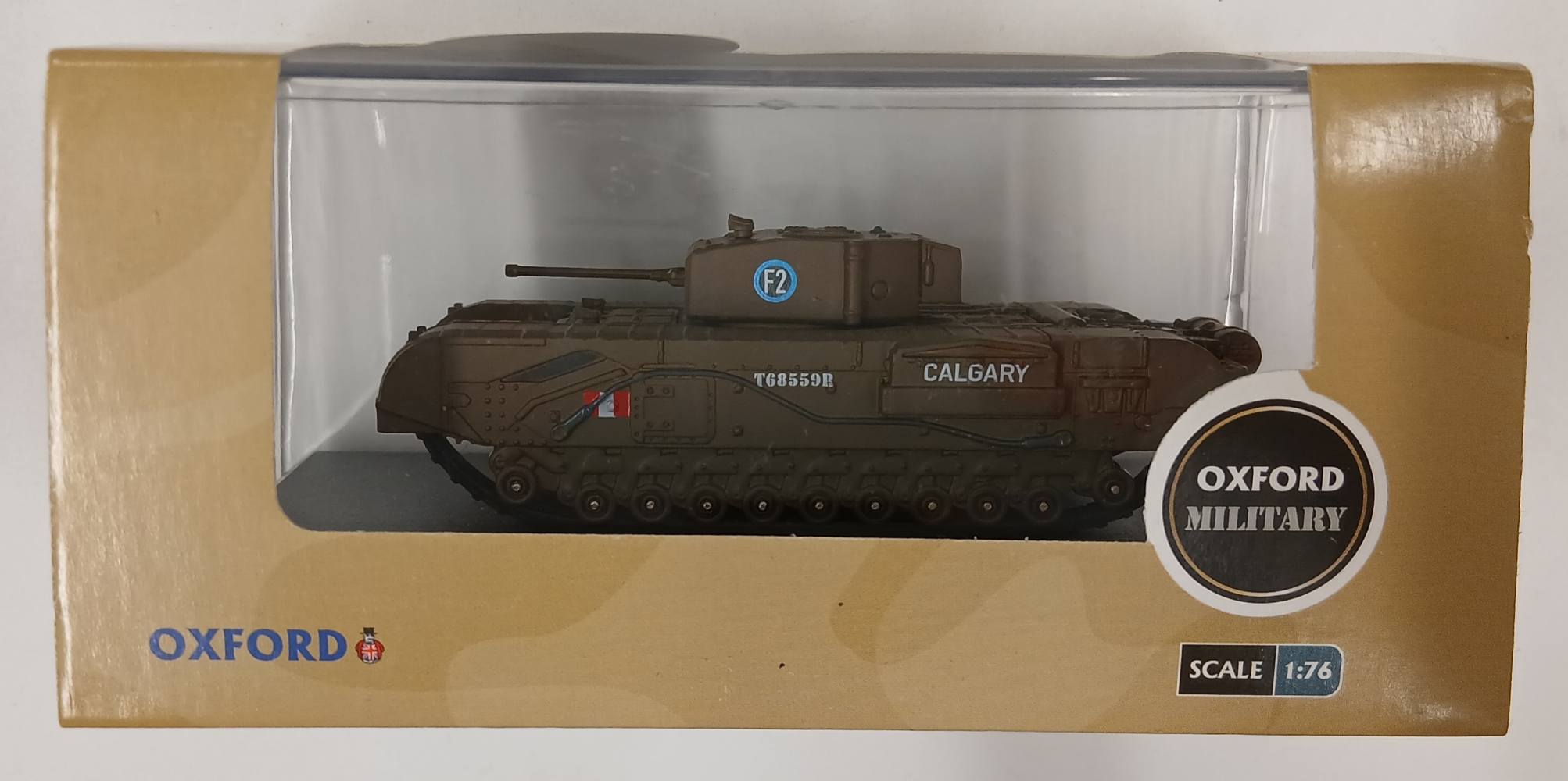 OXFORD 76CHT002 CHURCHILL TANK MKIII 1ST CANADIAN ARMY BRIGADE 1942 Military-Diecast Model Kits