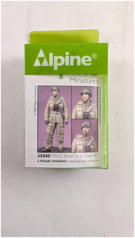 ALPINE MINIATURES 35048 WW2 BRITISH TANK CREW 1 Model Figures