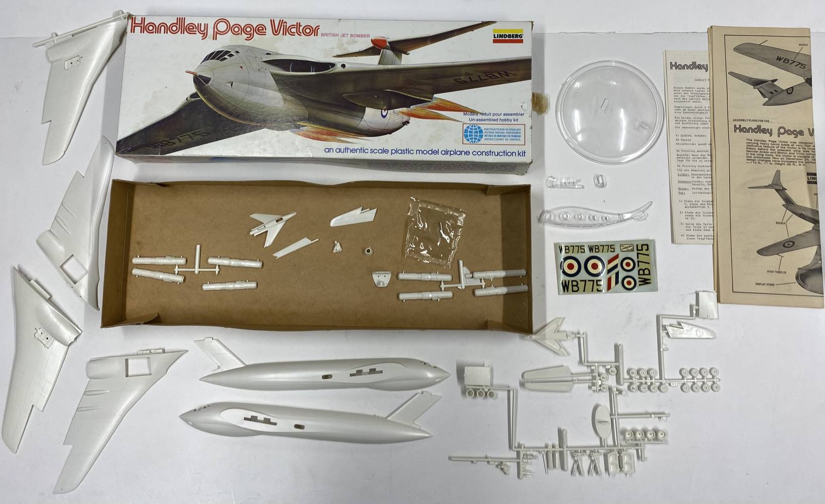 KINGKIT MODEL SCRAPYARD LINDBERG 5312 HANDLEY PAGE VICTOR INCOMPLETE Salvage Yard