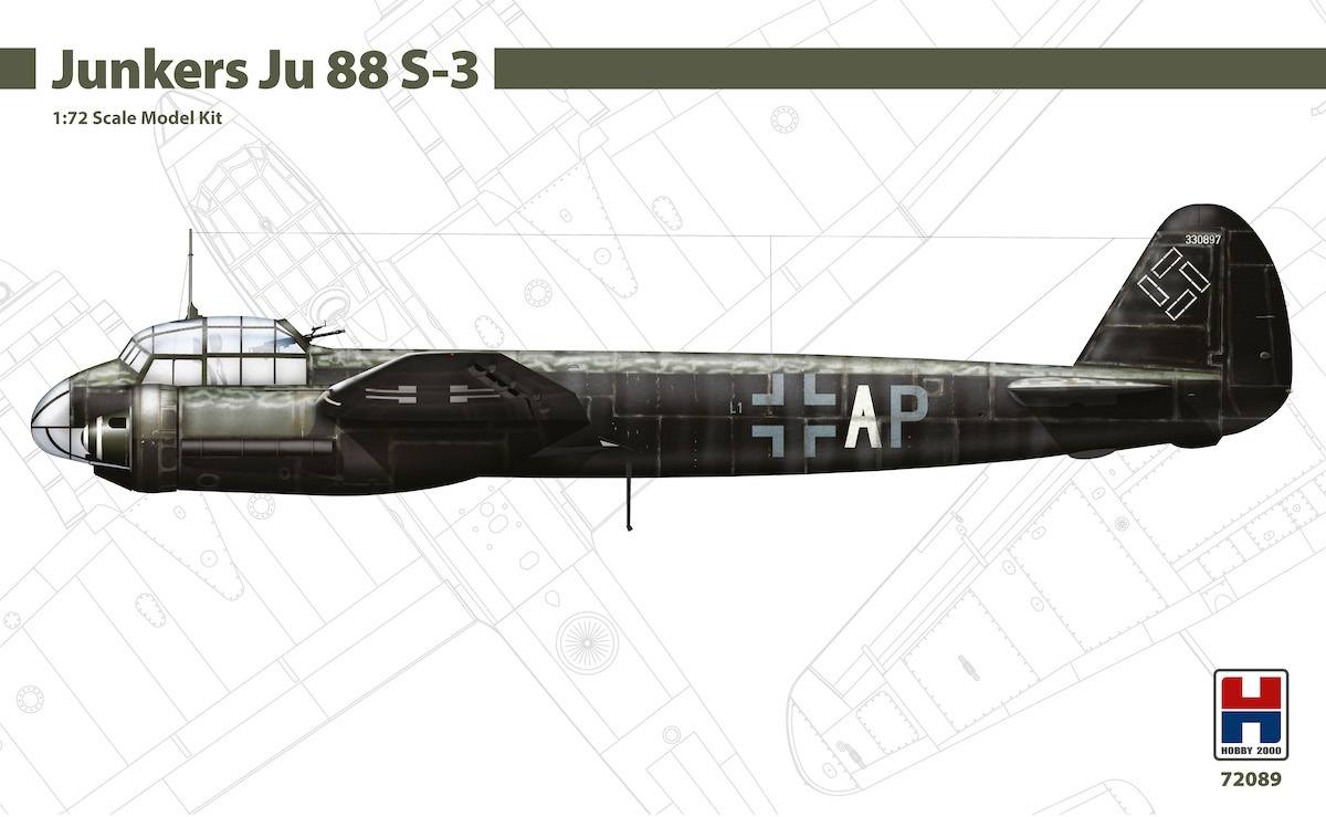 HOBBY 2000 72089 JUNKERS JU 88 S-3 Aircraft Model Kits