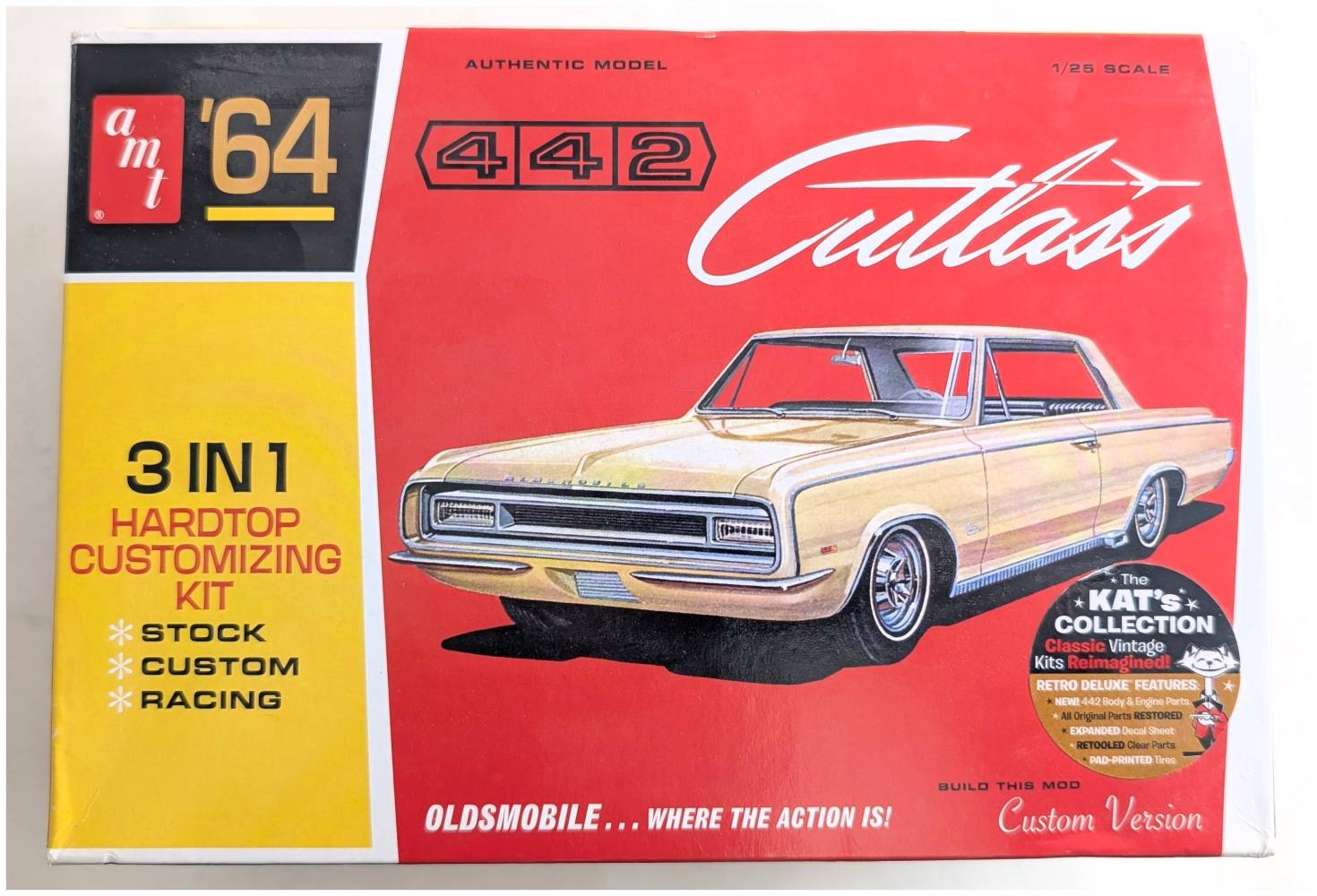 AMT 1066 64 OLDSMOBILE 442 CUTLASS Cars, Motorbikes & Trucks Model kits