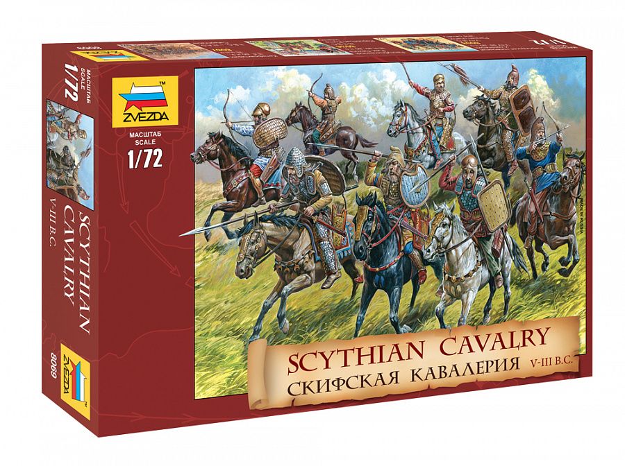 ZVEZDA MODELS 8069 SCYTHIAN CAVALRY V-III BC Model Figures