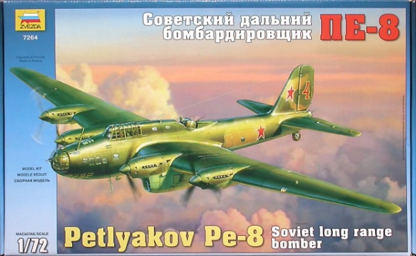 ZVEZDA MODELS Aircraft Model Kits 7264 PETLYAKOV Pe-8