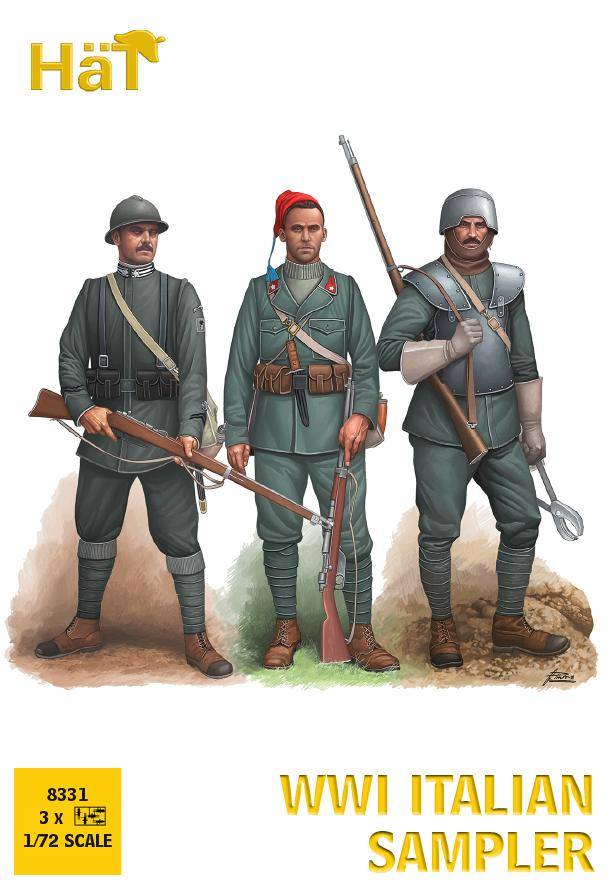 HAT INDUSTRIES 8331 WWI ITALIAN SAMPLER Model Figures