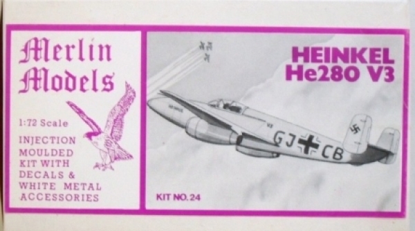 Merlin 24 Heinkel He 280v3 Model Kit | Aircraft Model Kits