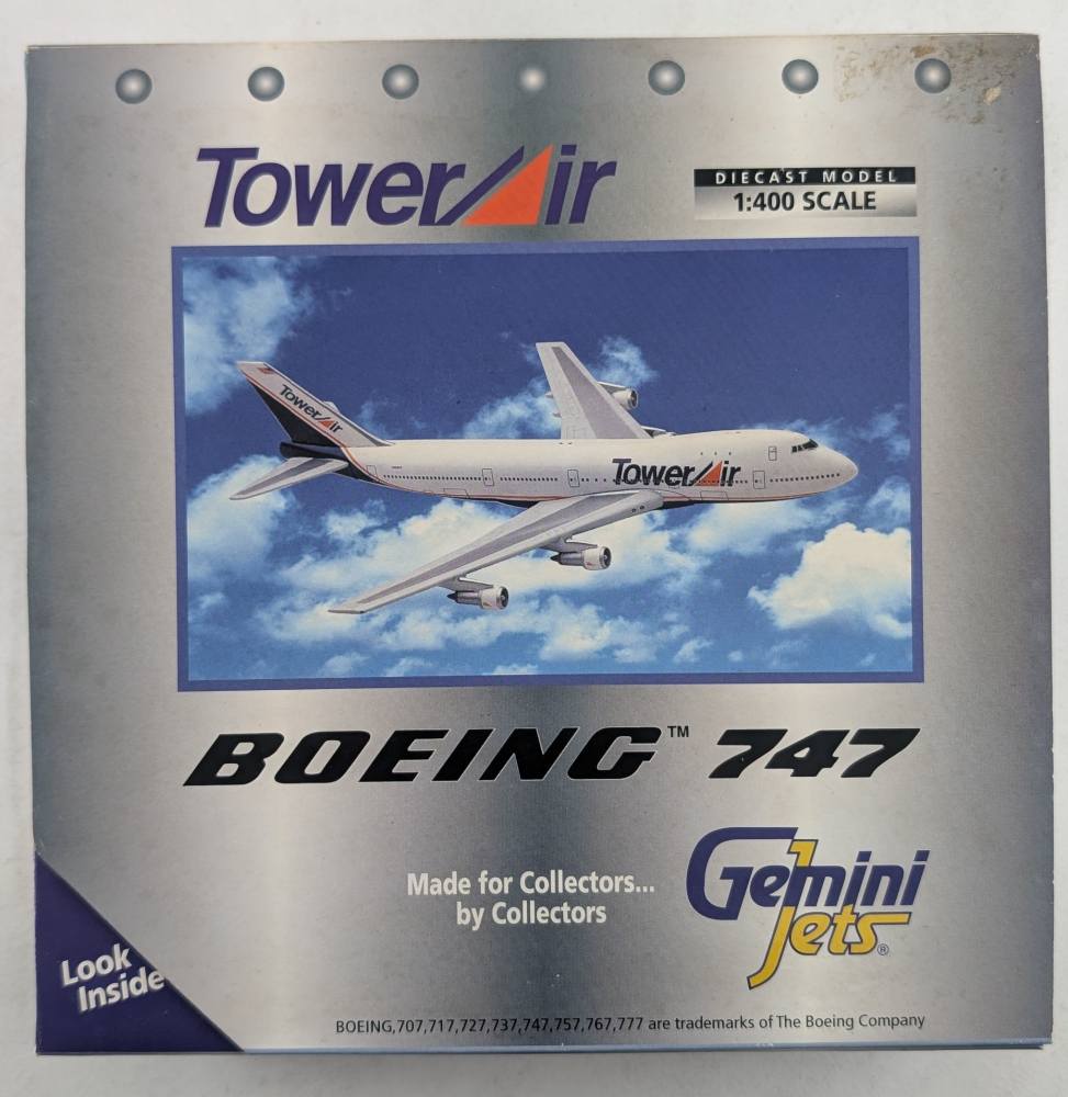 GEMINI JETS GJTOW057 BOEING 747 TOWER AIR Airliners Model Kits