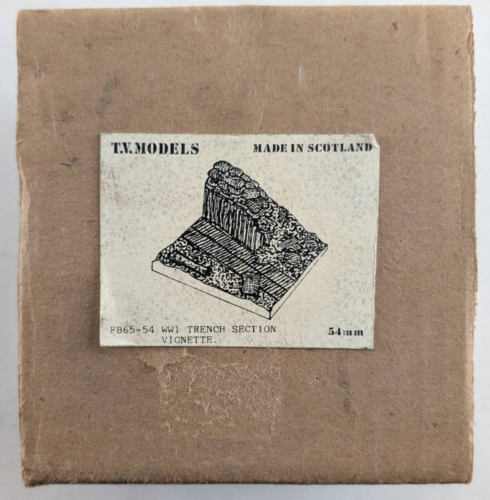 T.V.MODELS FB65-54 WW1 TRENCH SECTION VIGNETTE Scenery