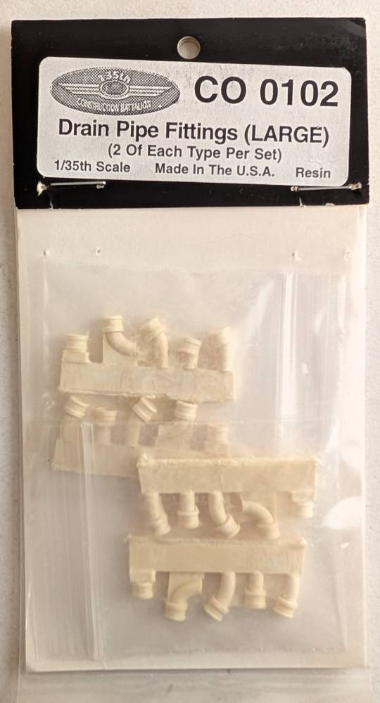 135TH CONSTRUCTION BATTALION 0102 DRAIN PIPE FITTINGS LARGE Resins