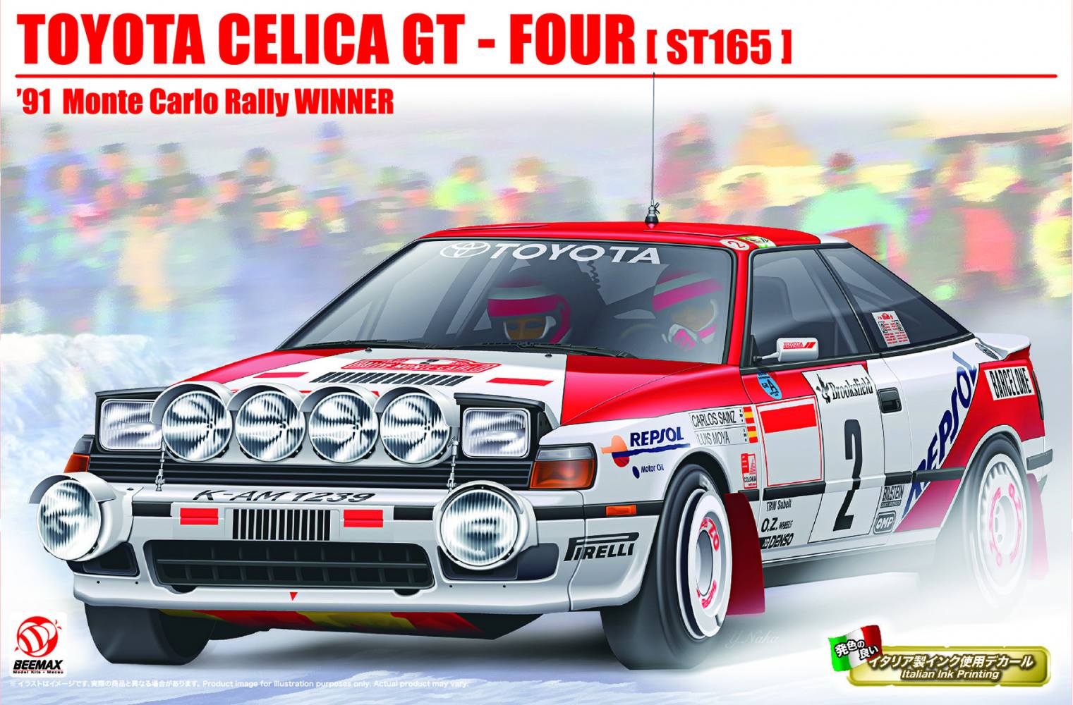 BEEMAX 24044 TOYOTA CELICA GT-FOUR ST165 91 MONTE CARLO RALLY WINNER Cars, Motorbikes & Trucks Model kits
