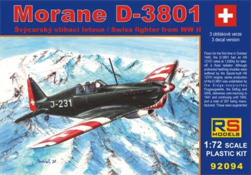 RS MODELS 92094 MORANE D-3801 Aircraft Model Kits