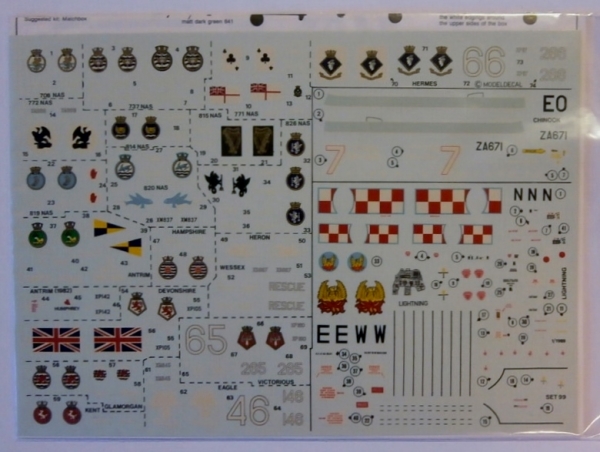 MODELDECAL Discount Decals 230. ROYAL NAVY WESSEX HAS 1   3