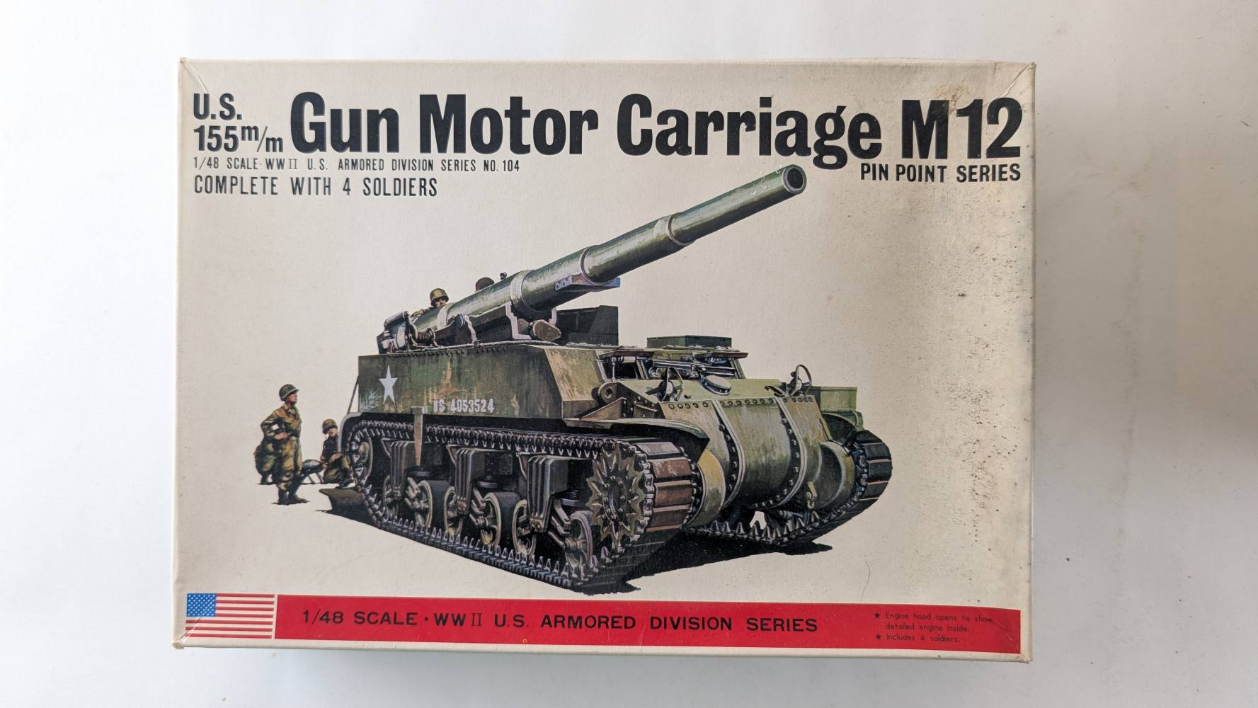 BANDAI 8289 GUN MOTOR CARRIAGE M12 Military Model Kits