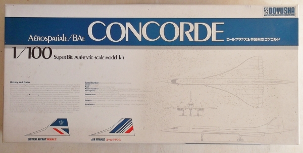 DOYUSHA 1/100 100 AEROSPATIALE/BAe CONCORDE Model Kit