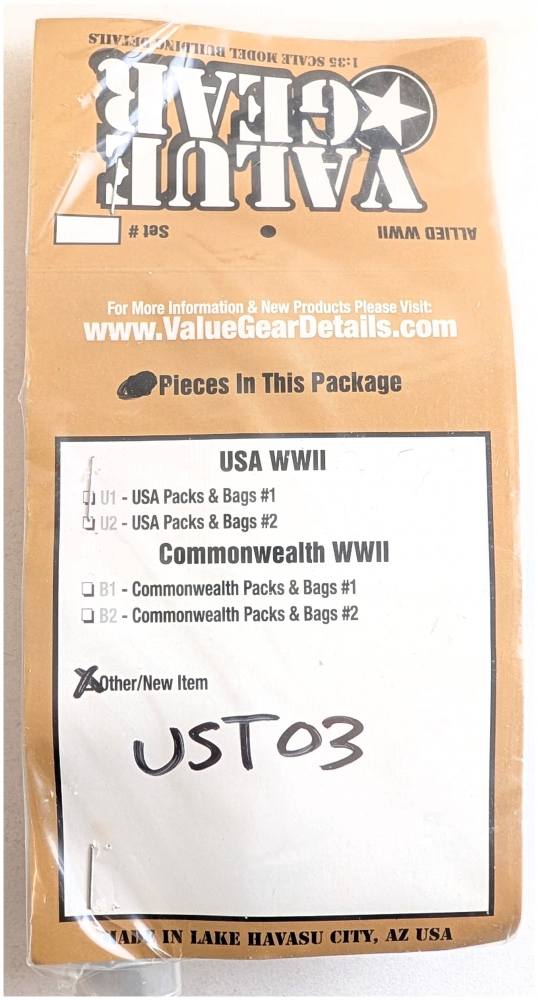 VALUE GEAR UST03 DEUCE AND A HALF 2.5 TON TRUCK LOAD SET 3 Paint & Accessories