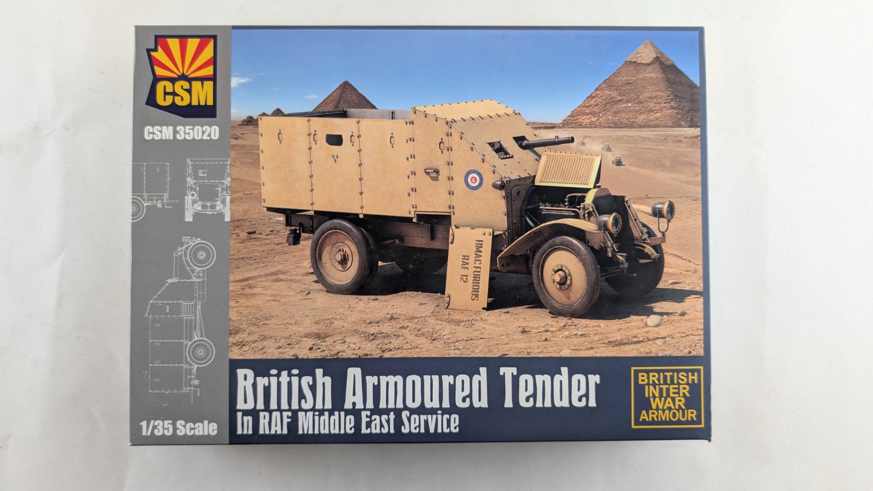 COPPER STATE MODELS CSM 35020 BRITISH ARMOURED TENDER IN RAF MIDDLE EAST SERVICE Military Model Kits
